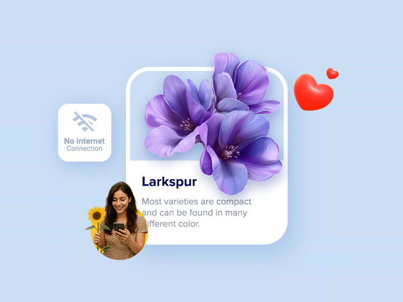Plant identification in zero connectivity zones